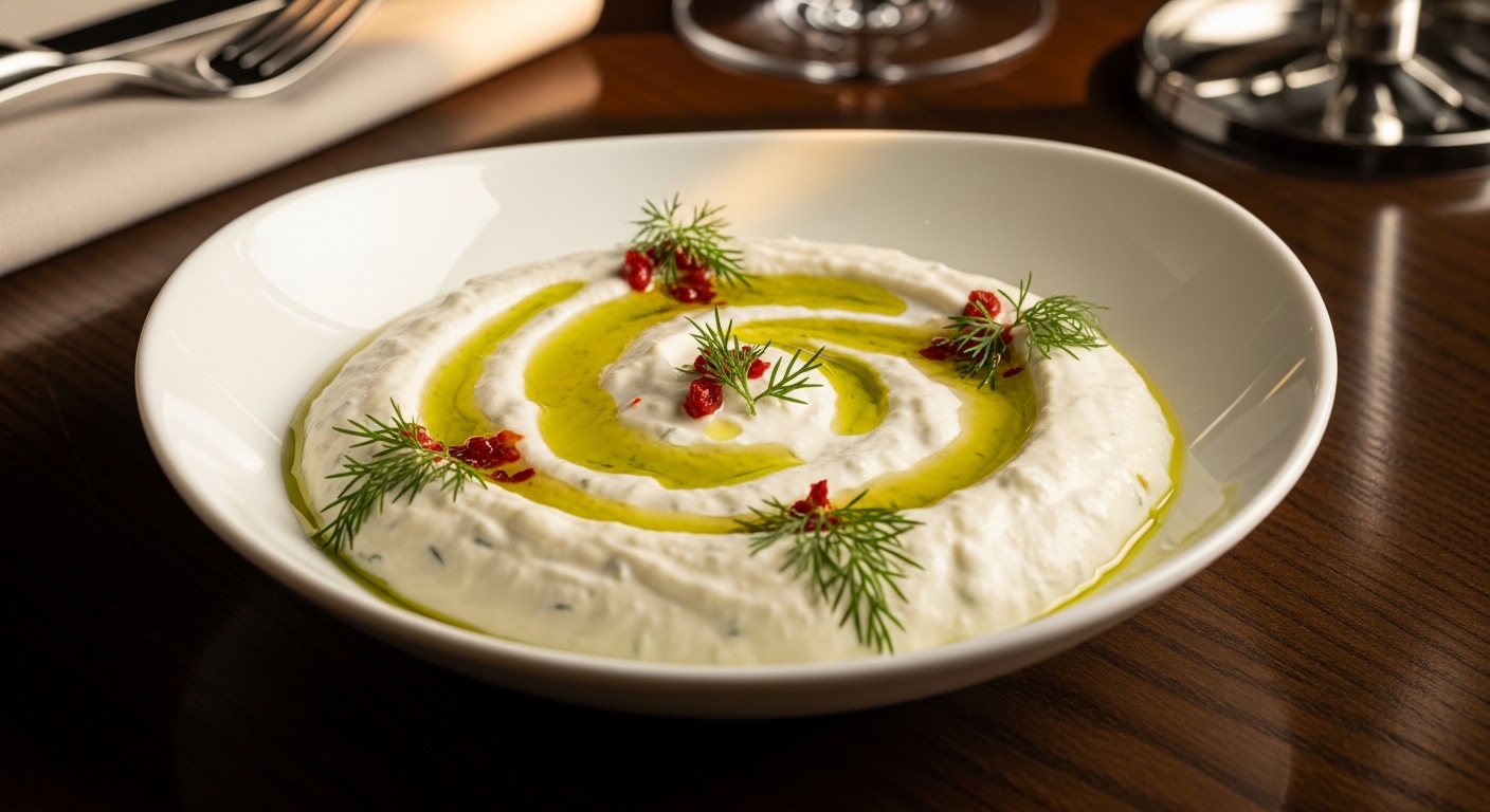 Galata Bridge Luxury Haydari: A Culinary Masterpiece at Beyaz İnci Restaurant